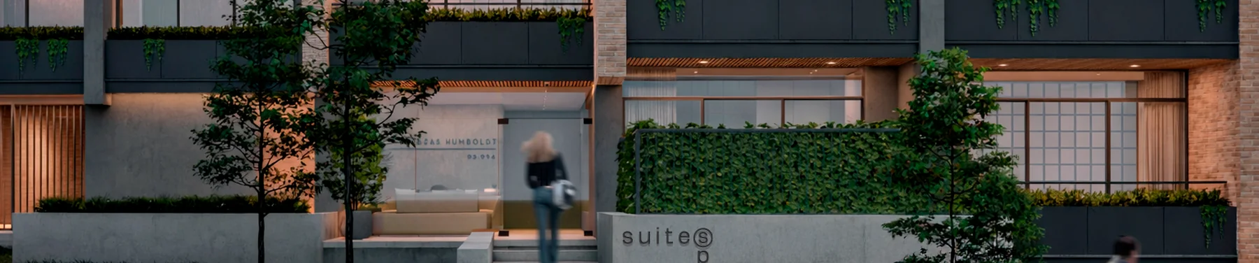 Ingreso peatonal de Suites Spot